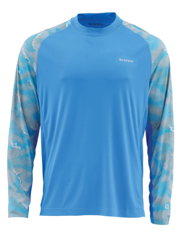 Simms Solarflex Print Hex Camo Harbor Blue Simms Solarflex Print Hex Camo Harbor Blue